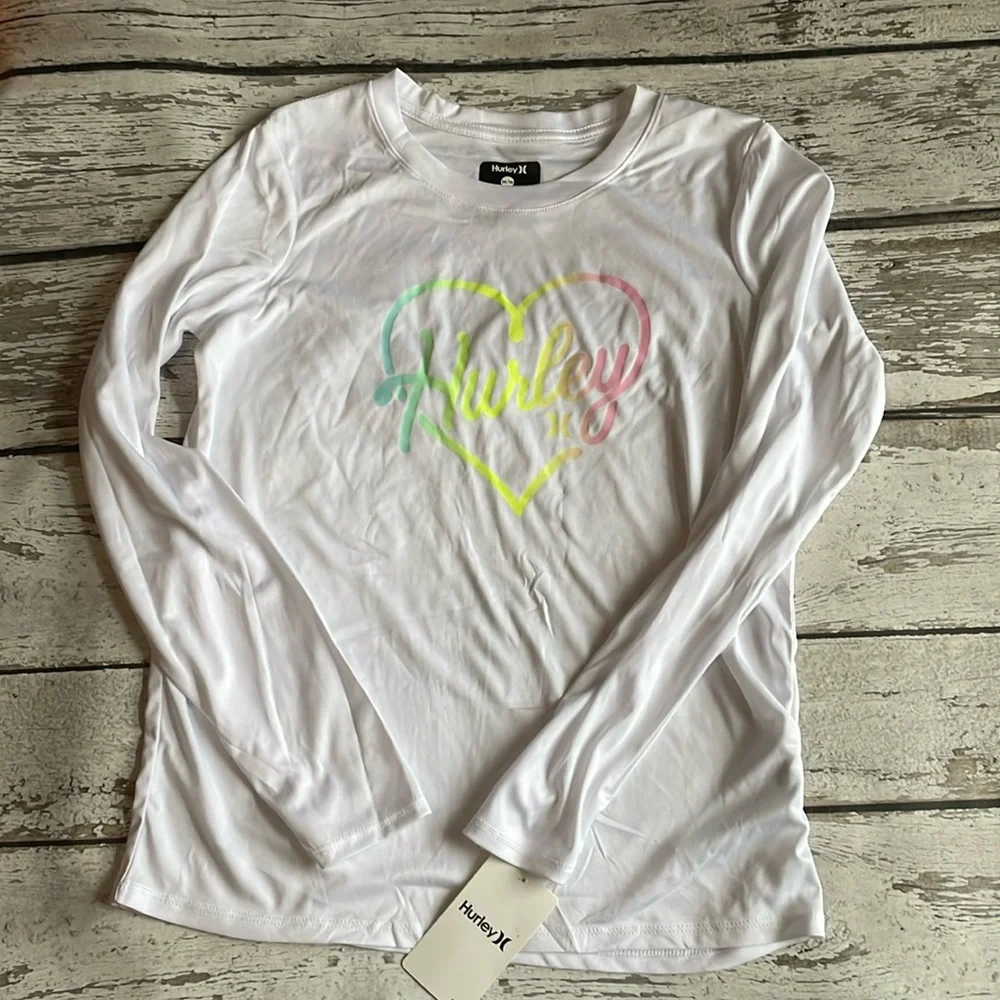 Hurley Girls' Long Sleeve Dri-Fit UPF 50+ Shirt - Sz 14/16